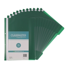 Classmates Report File A4 Green - Pack of 25